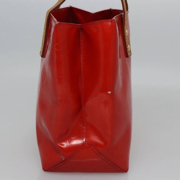 LOUIS VUITTON Monogram Vernis Reade PM Hand Bag Red Rouge - Picture 5 of 16
